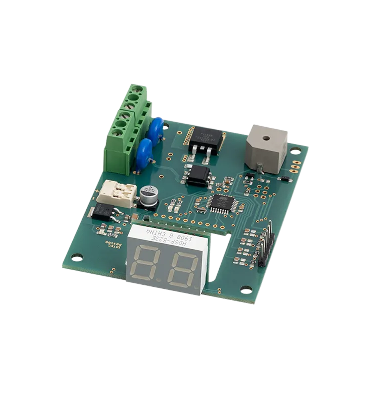 Módulo c/microcontrolador p/equipamento industrial, c/comando e saida em Triac